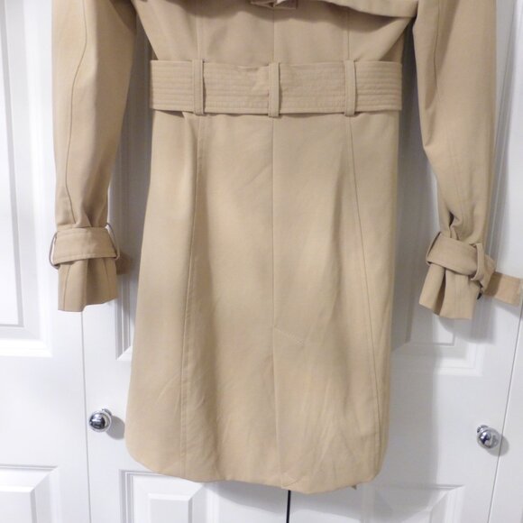 GUESS tan trench coat with removable belt - Picture 11 of 14